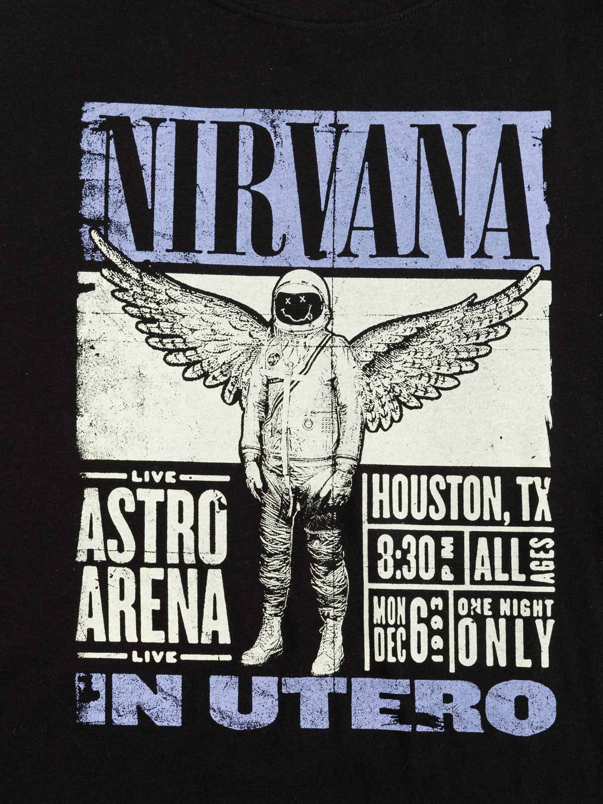 Tee-shirt Nirvana noir garçon (XXS-M)