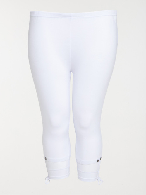 Corsaire blanc grande taille femme