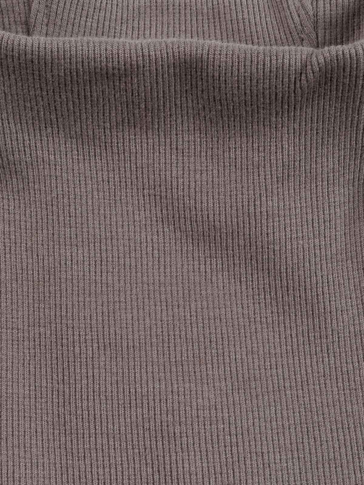 T-shirt côtelé fille col montant (XXS-M) T-shirt côtelé fille col montant (XXS-M)