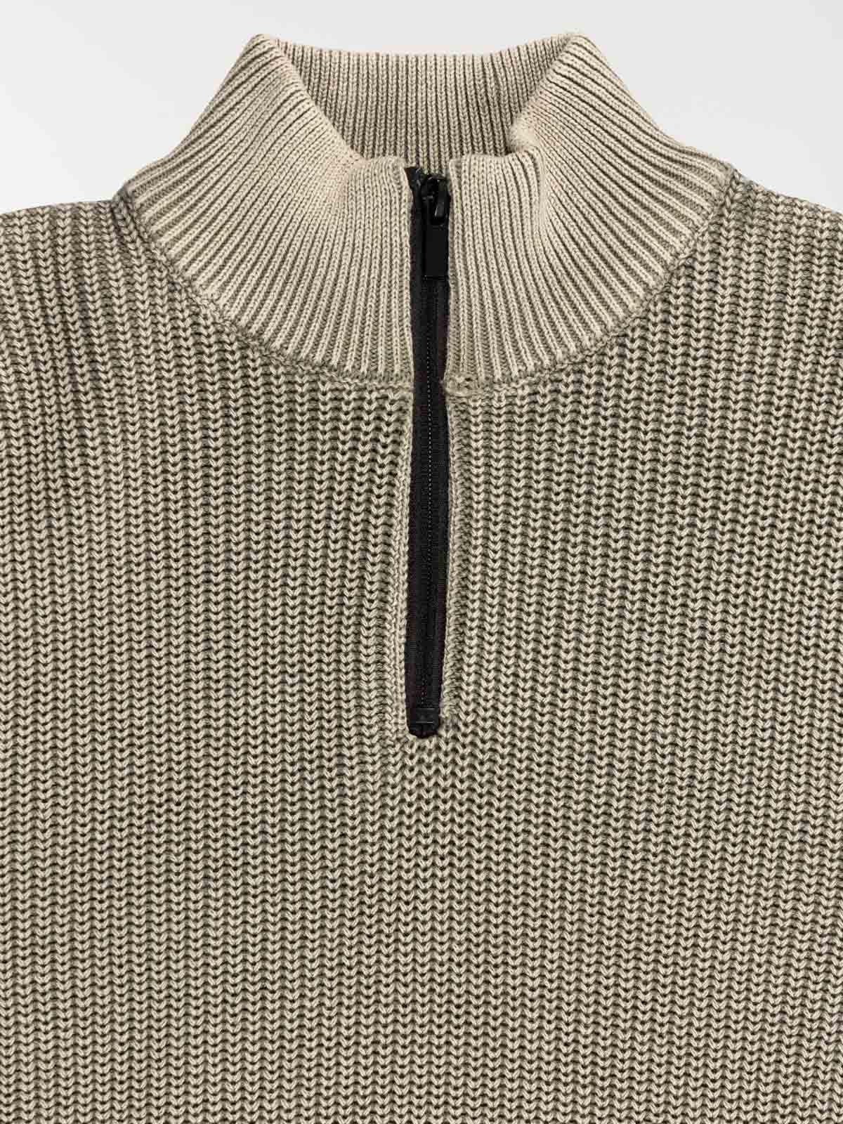 Pull col montant zippé garçon (XXS-M)
