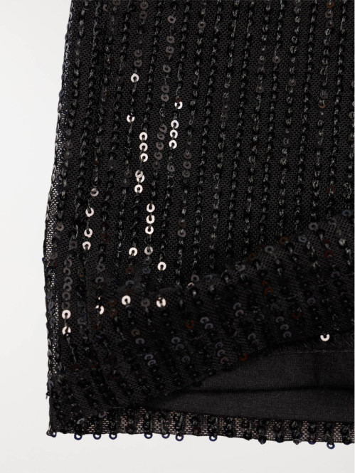Jupe noire sequins fille...