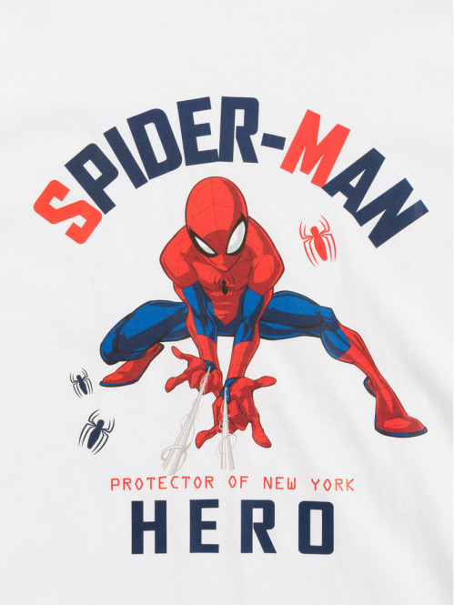 Tee-shirt Spiderman garçon blanc (3-12A) Tee-shirt Spiderman garçon blanc (3-12A)