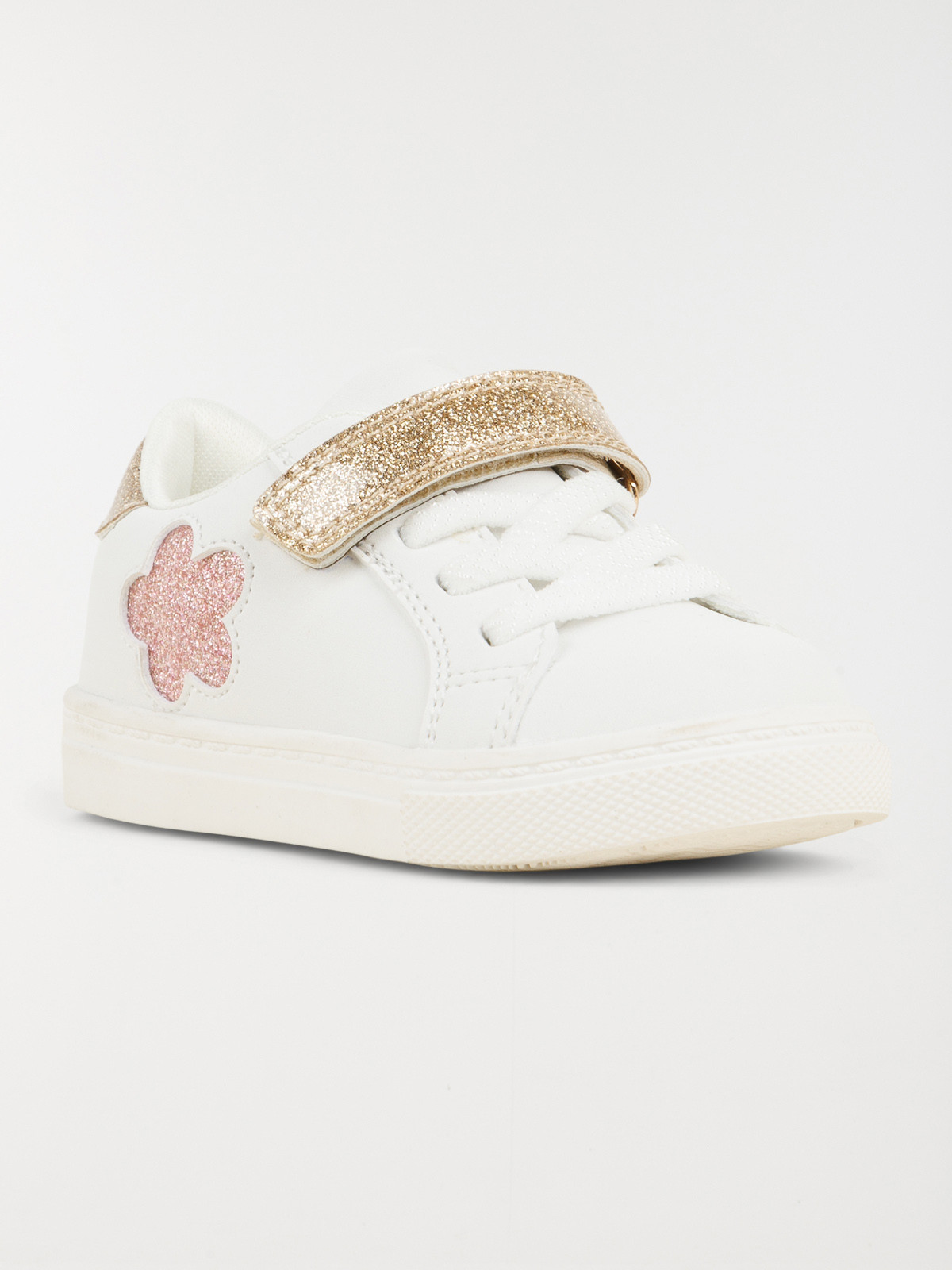Baskets fleur pailletée fille (20-23)