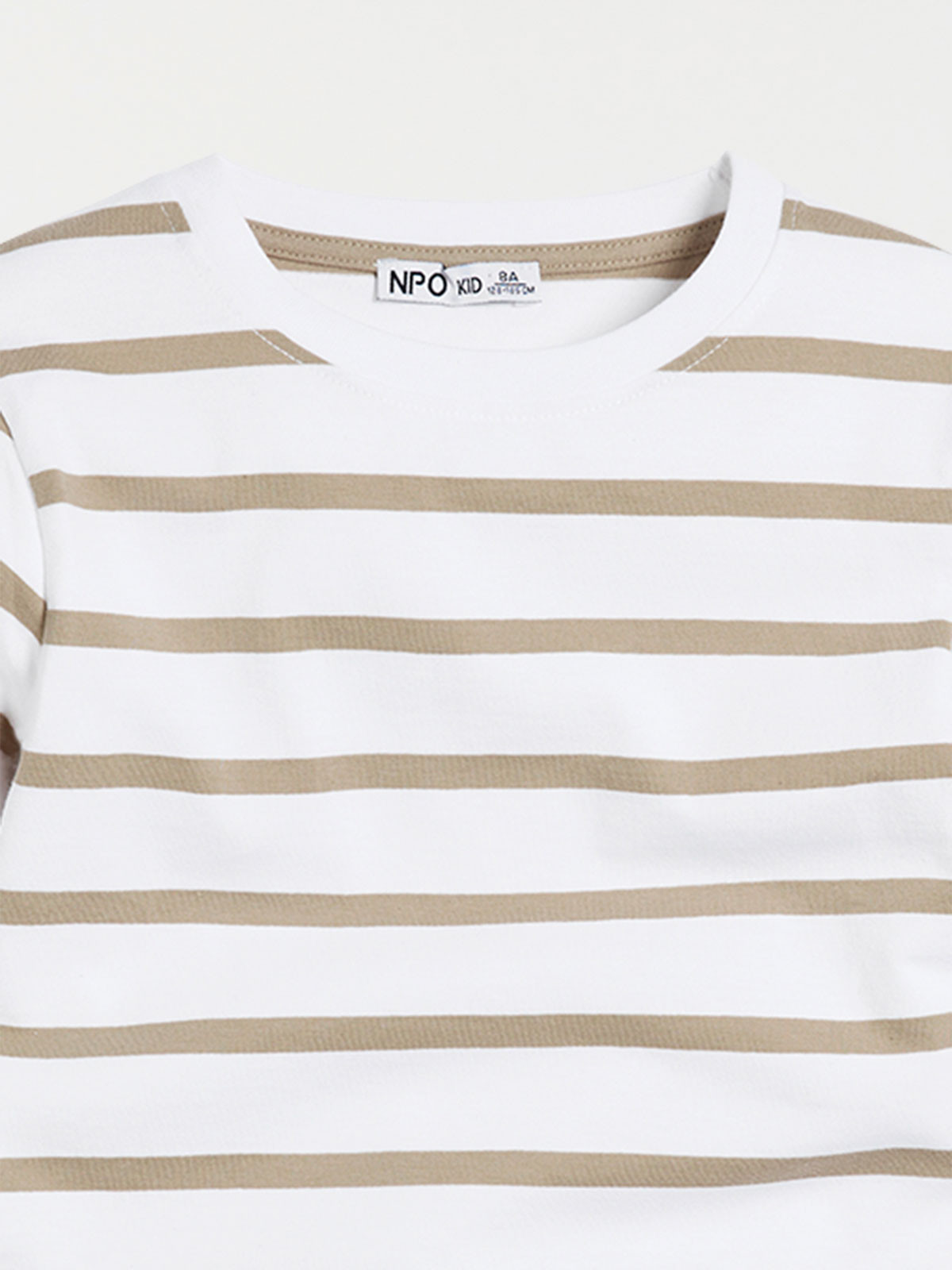 Tee-shirt rayé blanc garçon (3-12A)