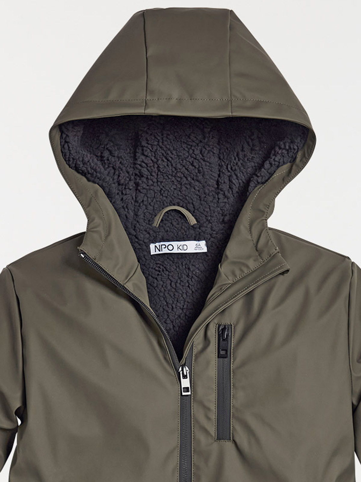 Blouson capuche garçon kaki (3-12A) Blouson capuche garçon kaki (3-12A)