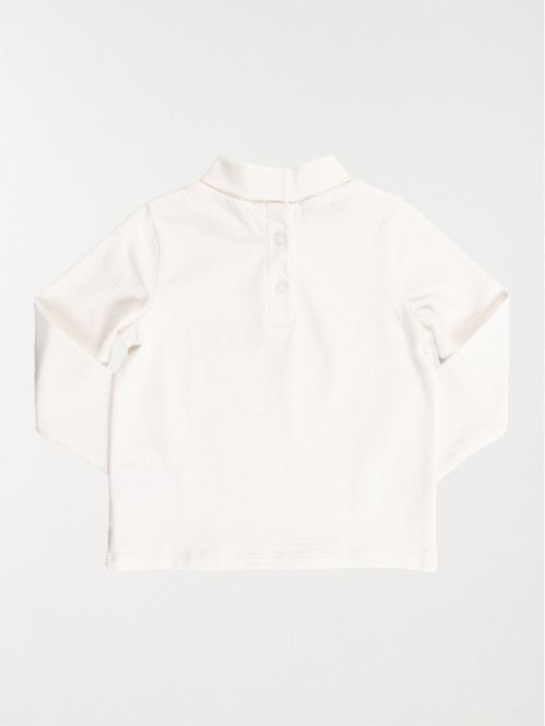 Sous-pull message écru...