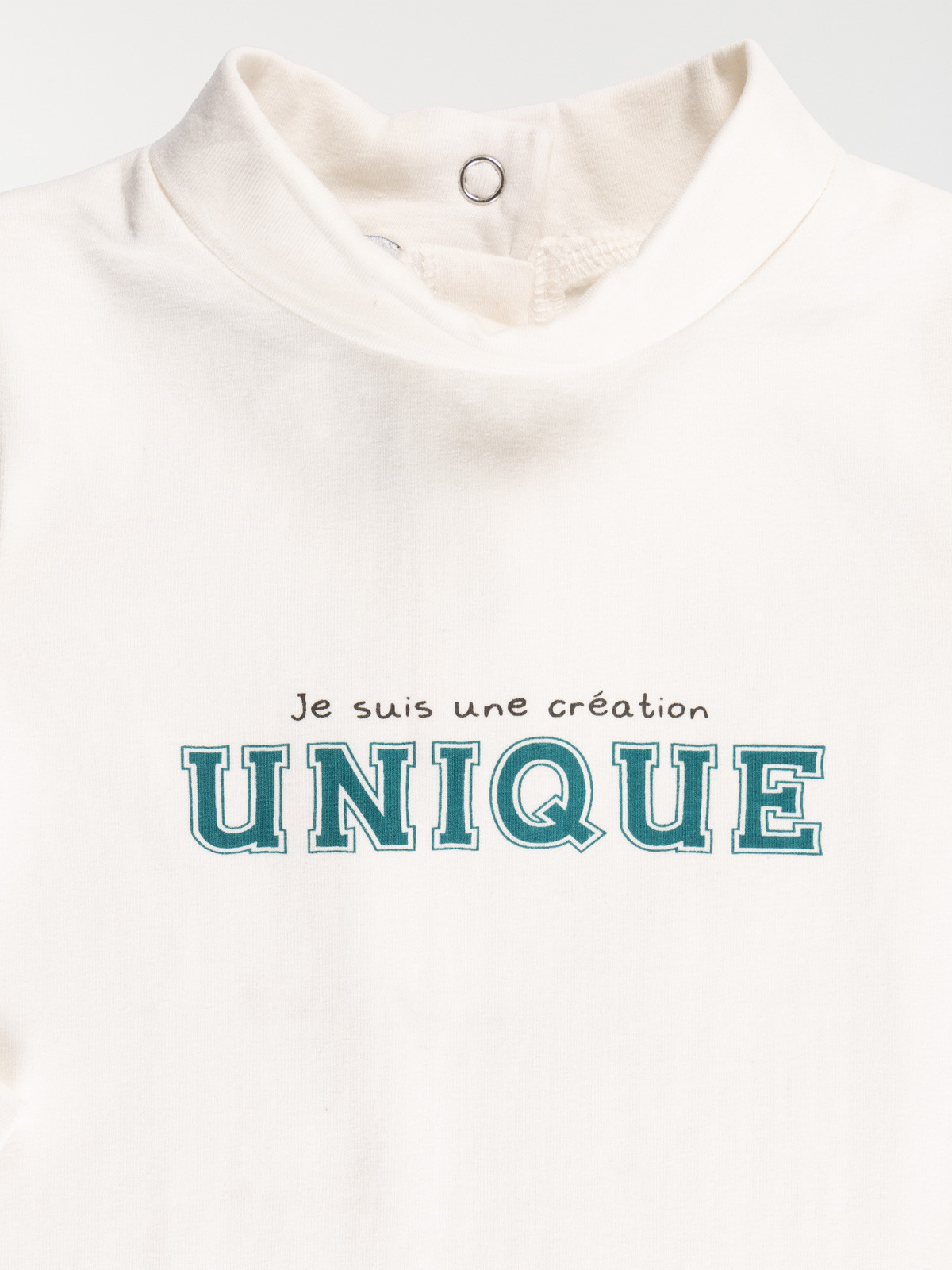 Sous-pull message écru garçon (3-36M) Sous-pull message écru garçon (3-36M)