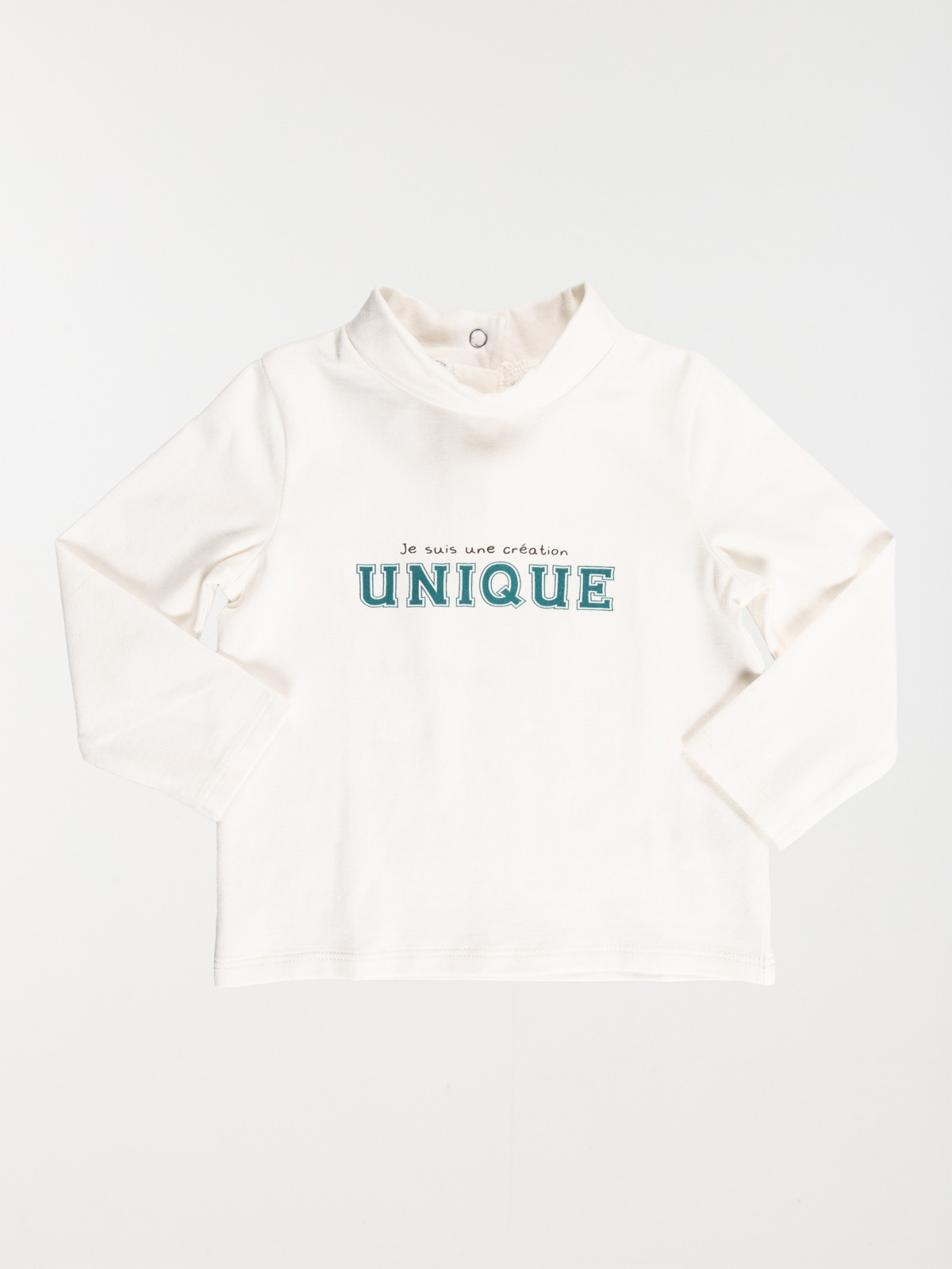 Sous-pull message écru garçon (3-36M) Sous-pull message écru garçon (3-36M)