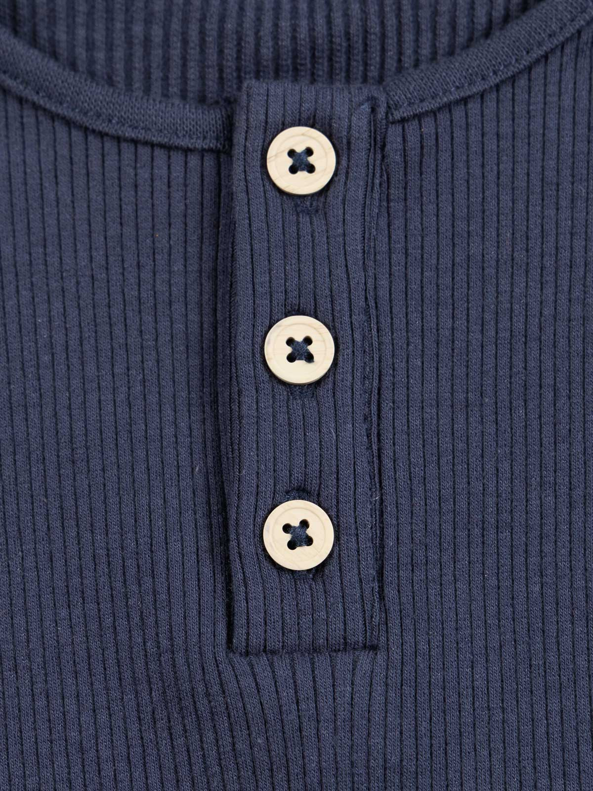 T-shirt col rond boutonné garçon (3-36M) T-shirt col rond boutonné garçon (3-36M)