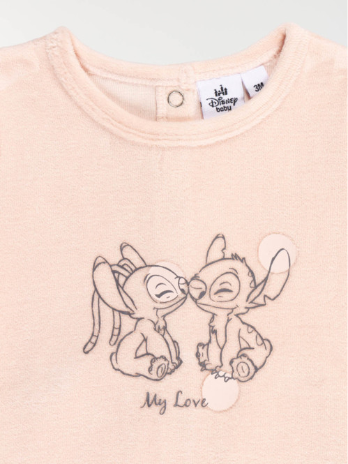 Dors bien Stitch rose baby...