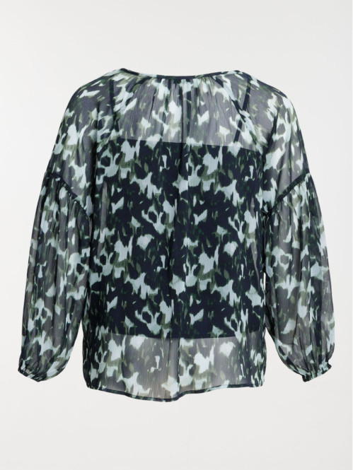 Blouse voile fleuri grande...