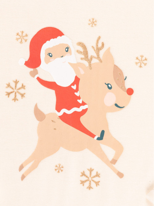 Pyjama père-noël et cerf fille (3-12A) Pyjama père-noël et cerf fille (3-12A)