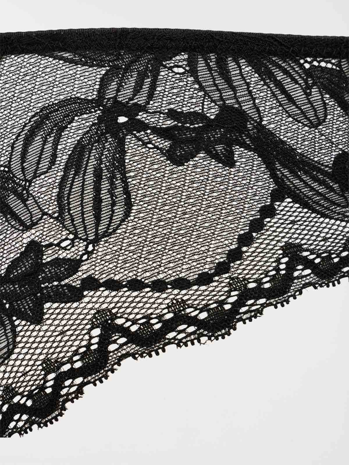 Shorty dentelle studs noir femme (S-XL)