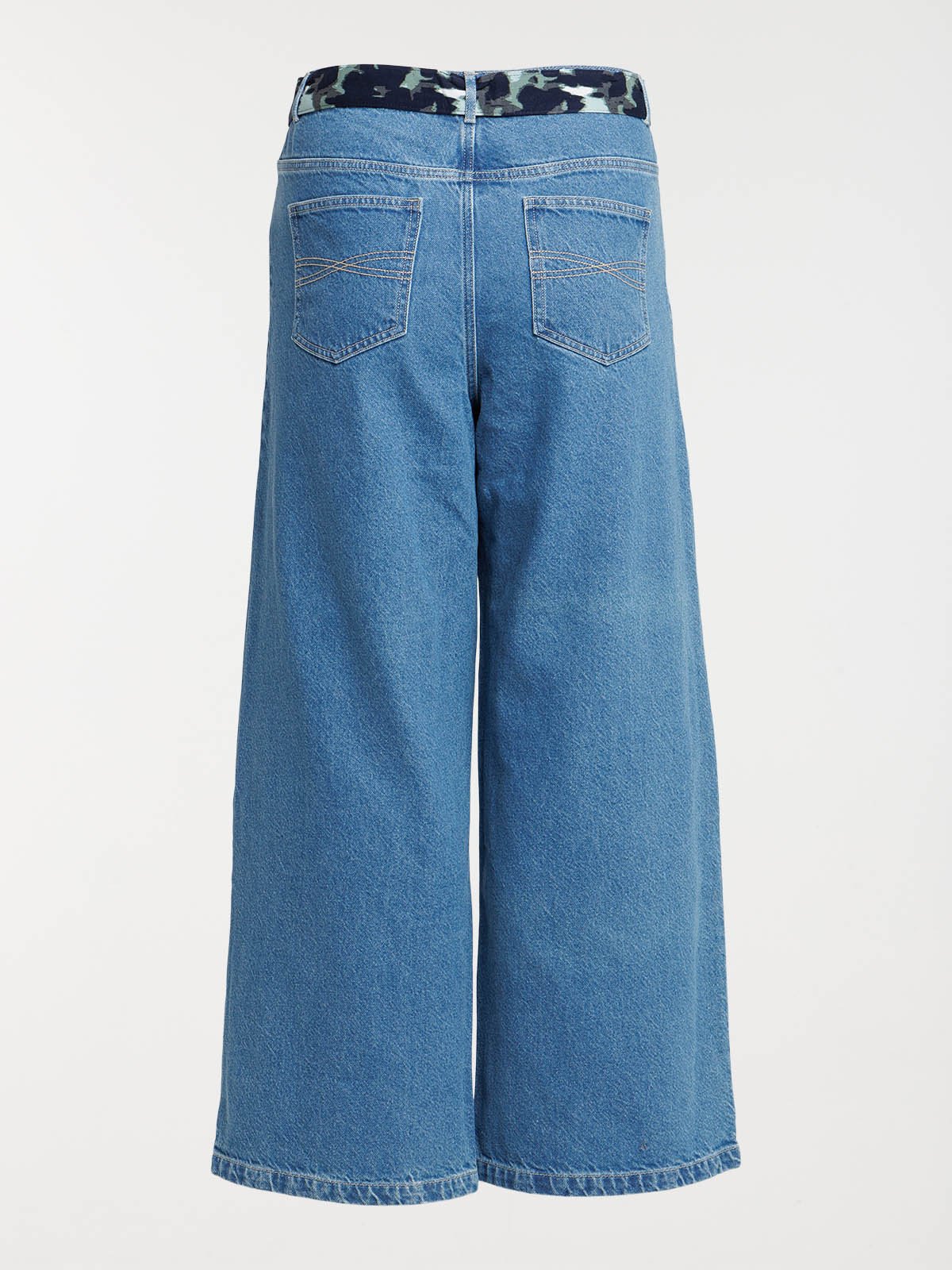 Jean wide leg stone grande taille femme