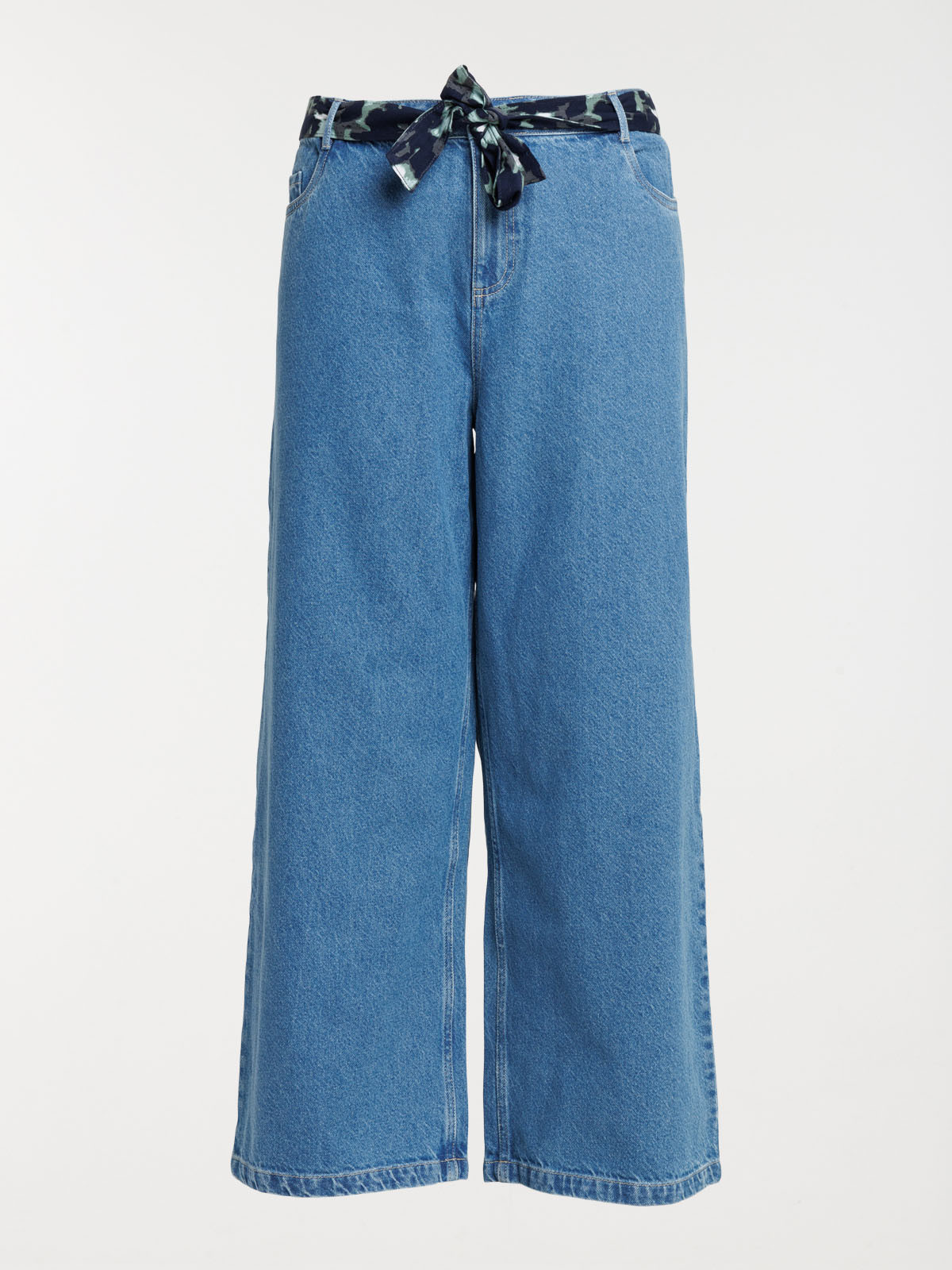 Jean wide leg stone grande taille femme