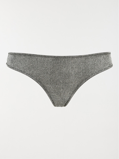 Tanga argenté femme (S-XL)