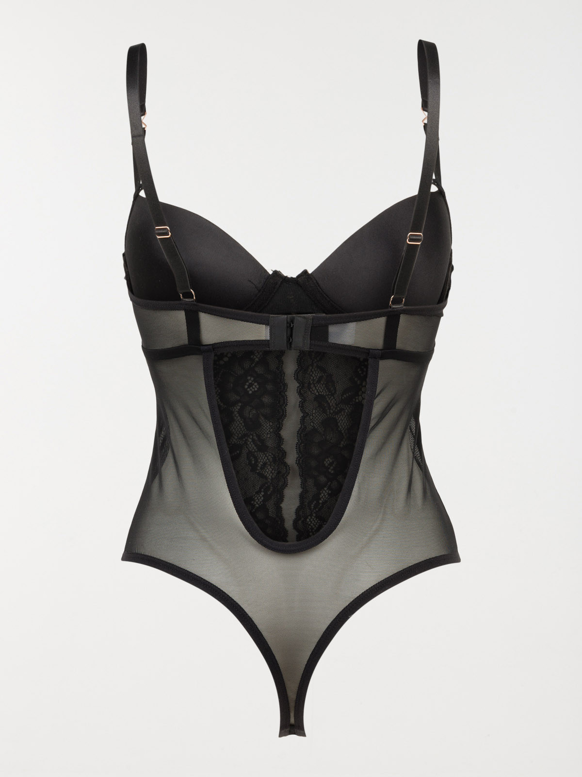 Body dentelle bicolore femme (85B-100C)