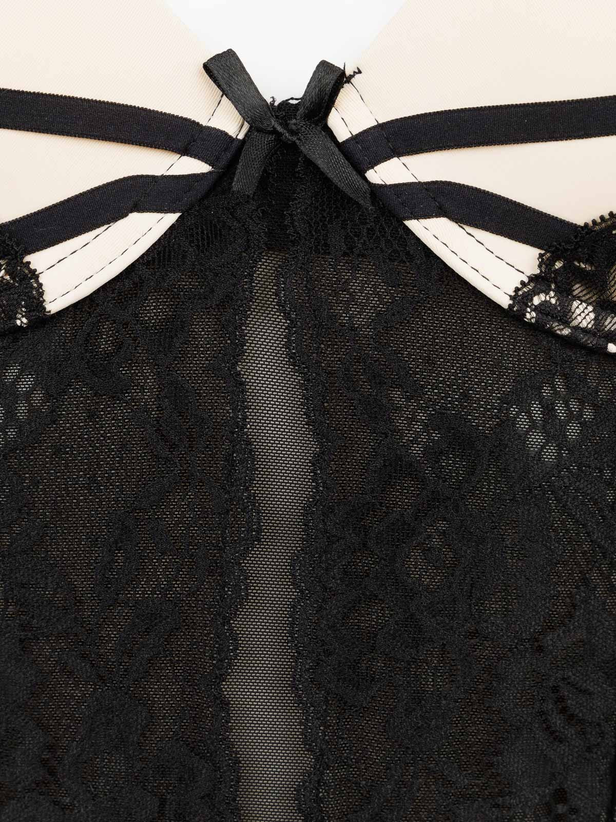 Body dentelle bicolore femme (85B-100C)