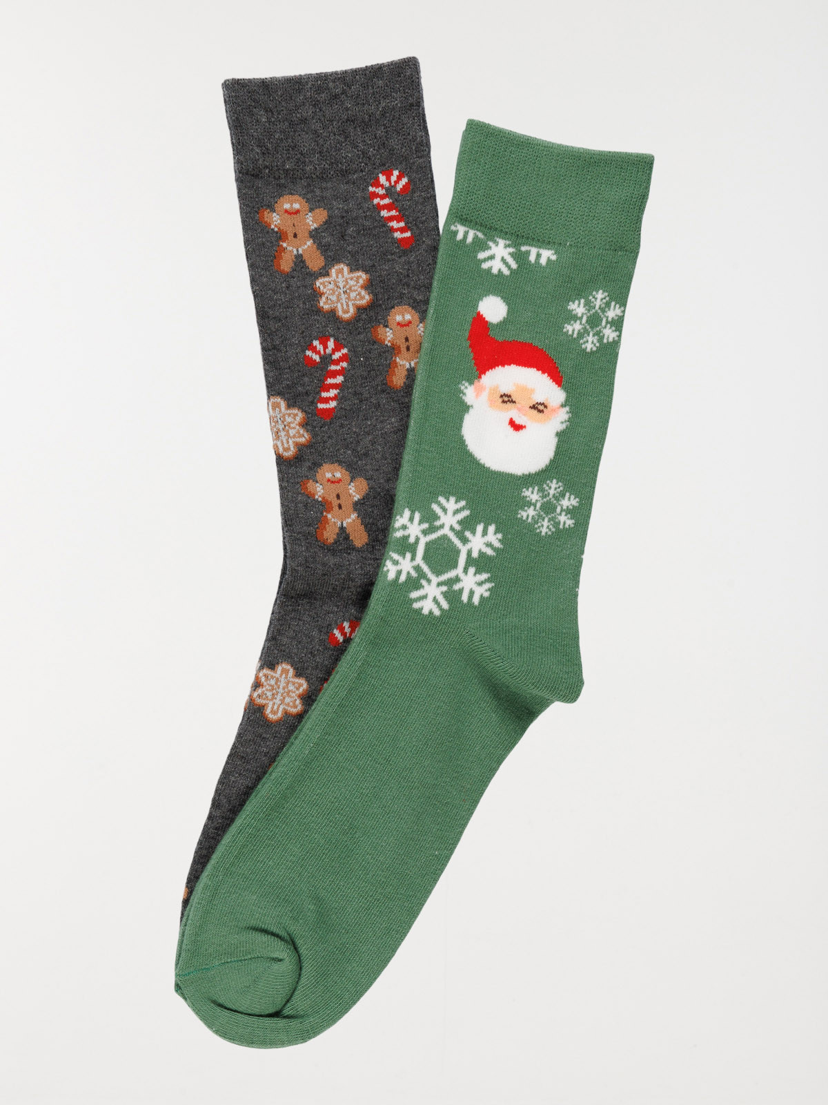 Lot 2 paires de chaussettes noël homme