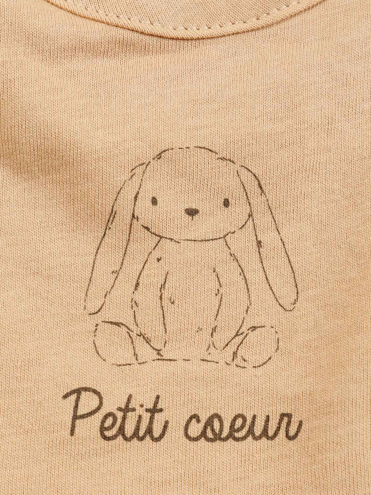 Lot de 3 bavoirs petit coeur bébé