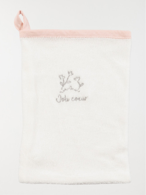 Cape de bain et gant joli...