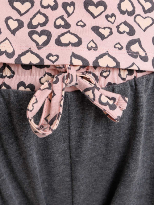 Pyjama coeur grande taille femme
