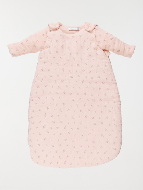 Gigoteuse naissance rose bébé (0-6M)
