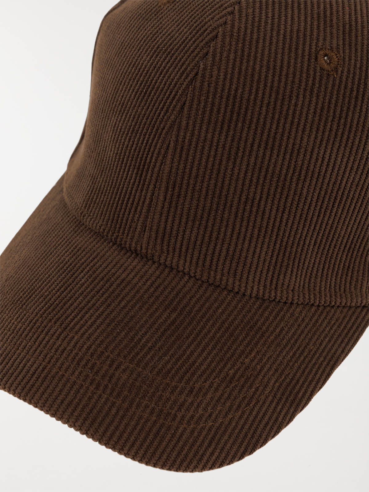 Casquette velours marron homme