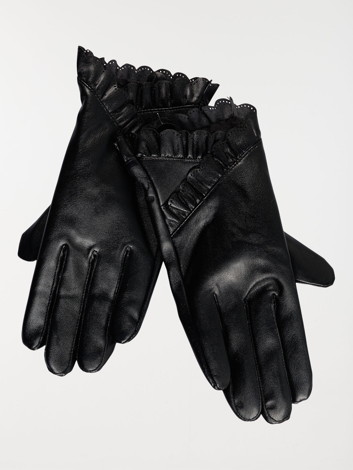 Gants fantaisies noirs femme