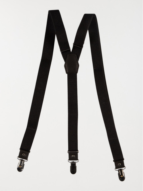 Bretelles noires homme