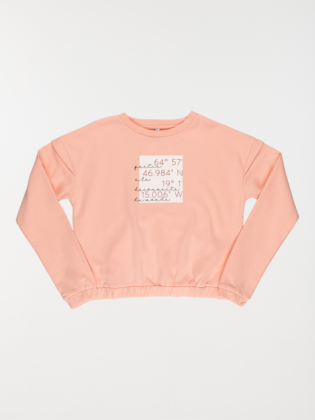 Sweat rose imprimé fille (10-16A)