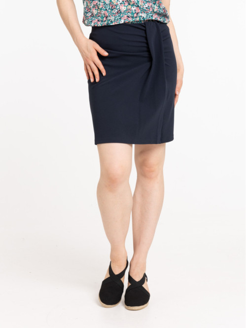 Jupe courte marine femme