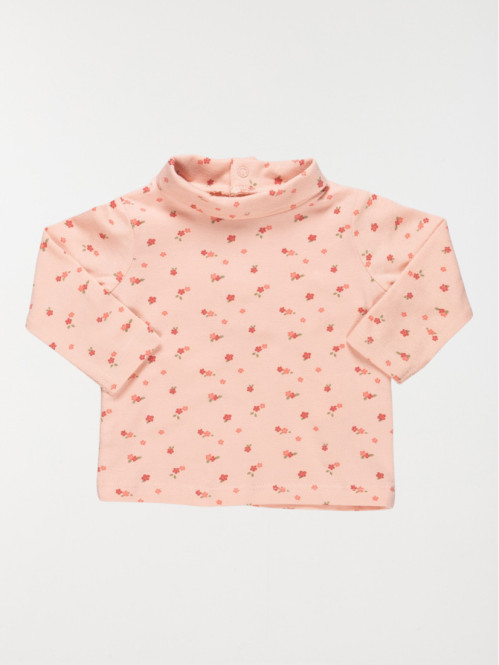 Sous pull imprimé fleuri fille (3-24M)