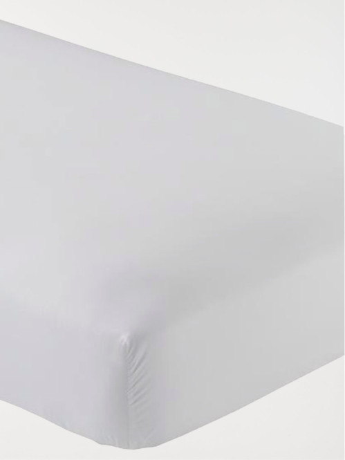 Drap housse blanc 90 x 190 cm