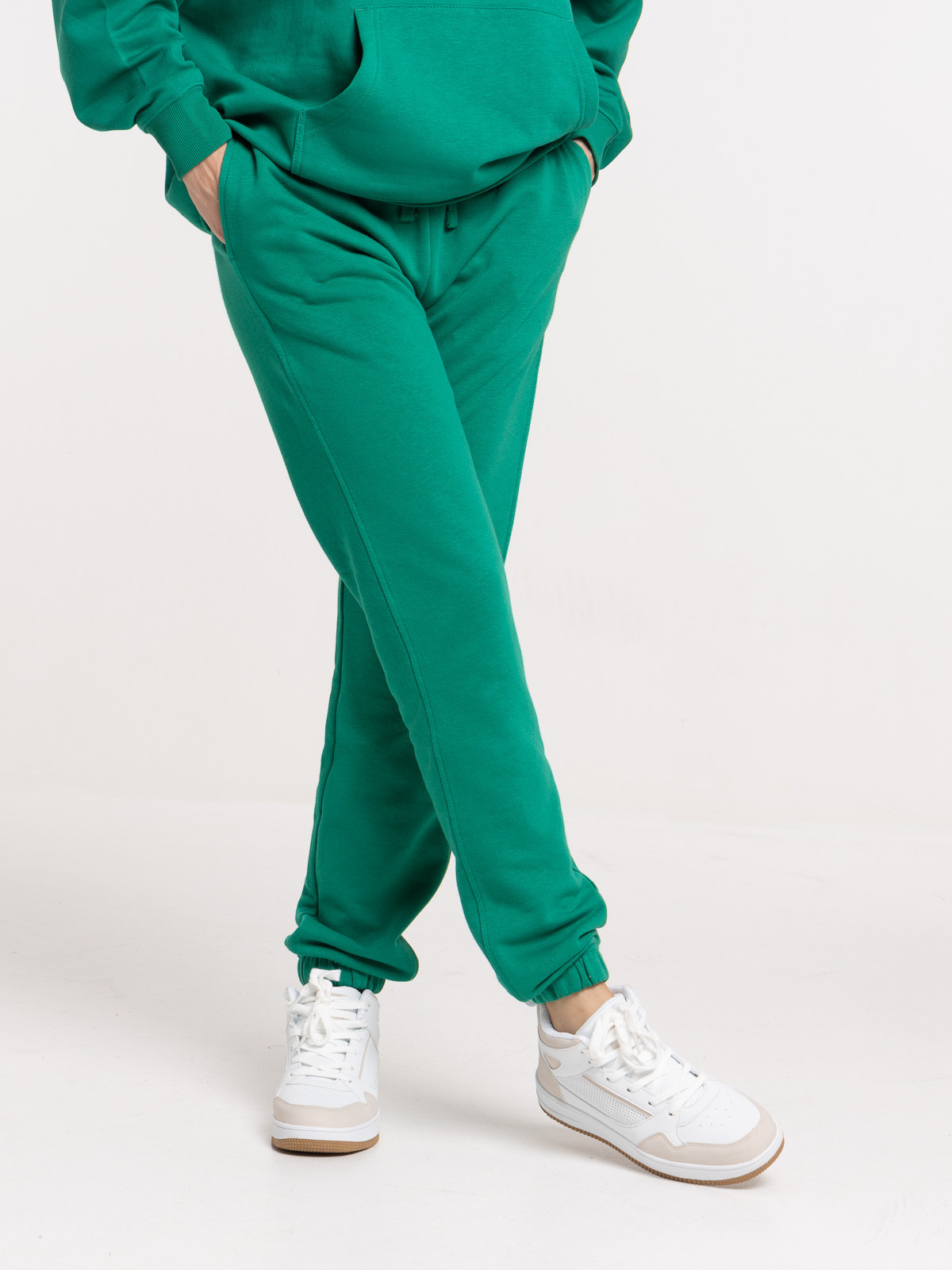 Pantalon molleton vert bosphore  femme