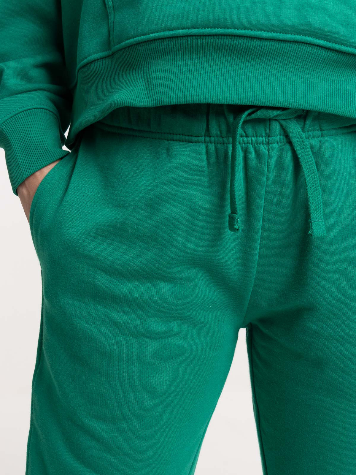 Pantalon molleton vert bosphore  femme