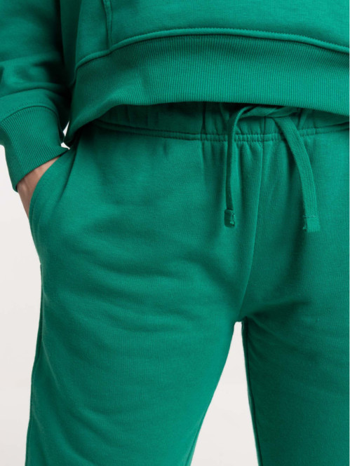 Pantalon molleton vert bosphore  femme