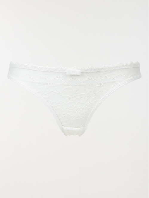 Culotte bi-matière ivoire femme (36-46)