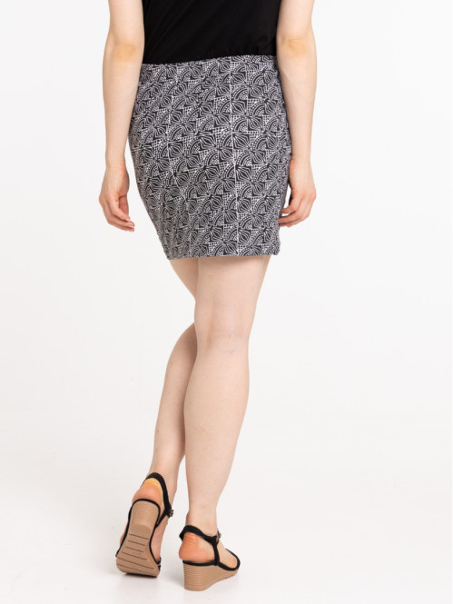 Jupe maille imprimée femme