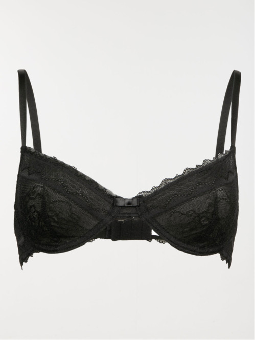 Soutien-gorge corbeille noir (85B-95E)