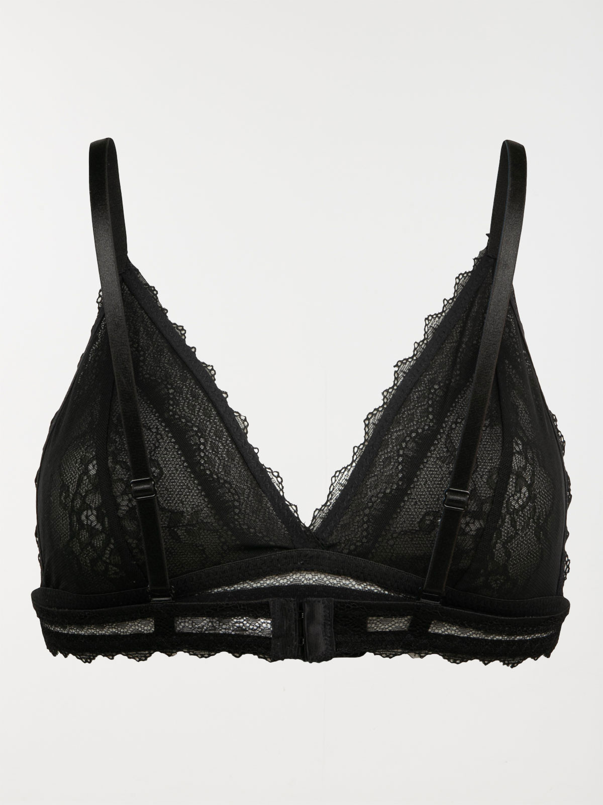 Soutien-gorge triangle en dentelle noir