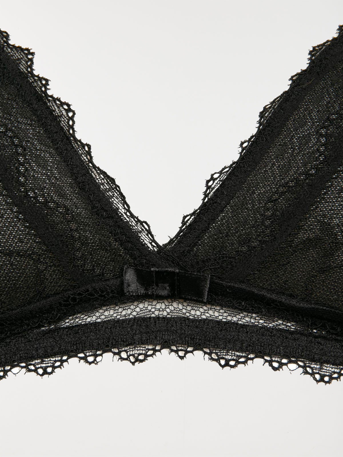 Soutien-gorge triangle en dentelle noir