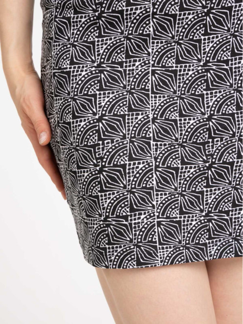 Jupe maille imprimée femme