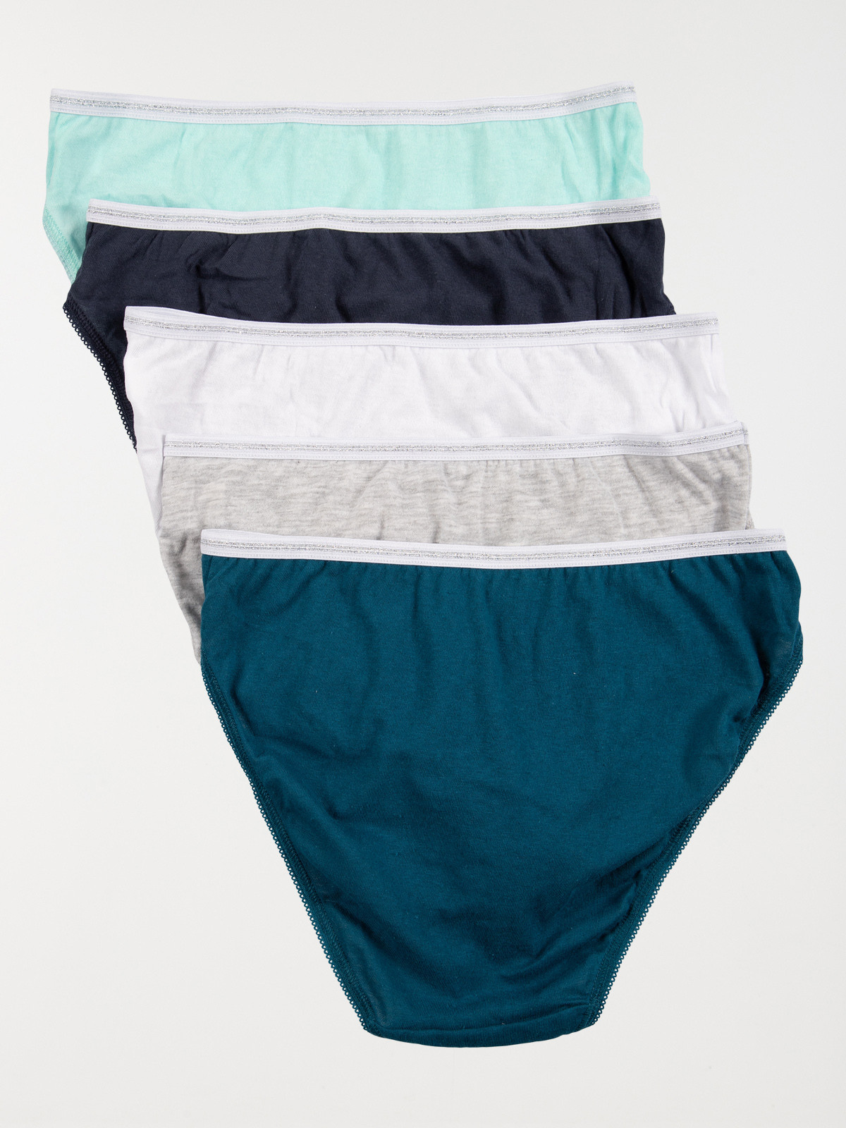 Lot de 5 slips unis femme Lot de 5 slips unis femme