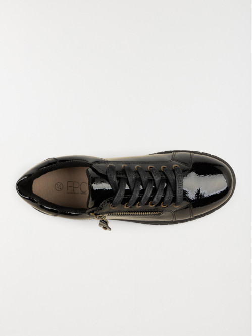 Basket basse vernis noir femme online