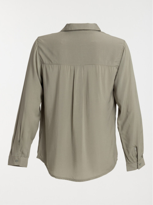 Chemise tilleul à boutons femme Chemise tilleul à boutons femme