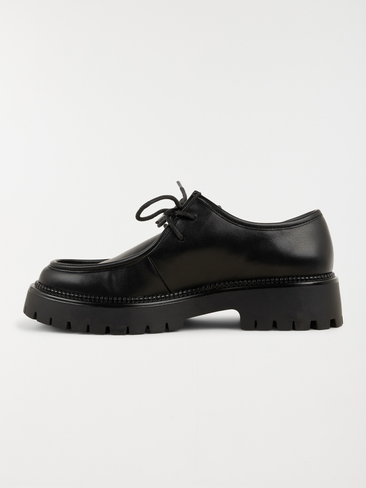 Derbies noires lacets femme (36-41)