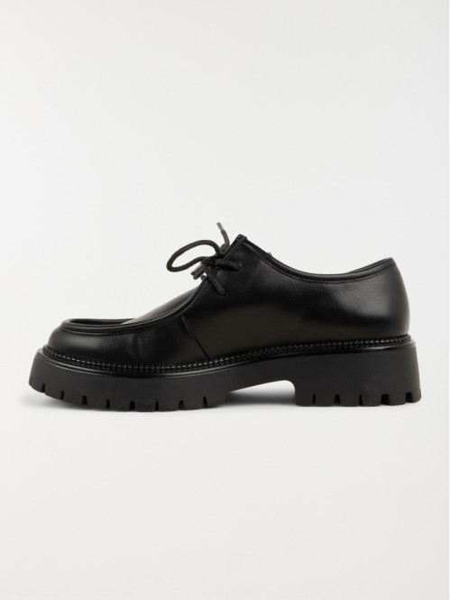 Derbies noires lacets femme...