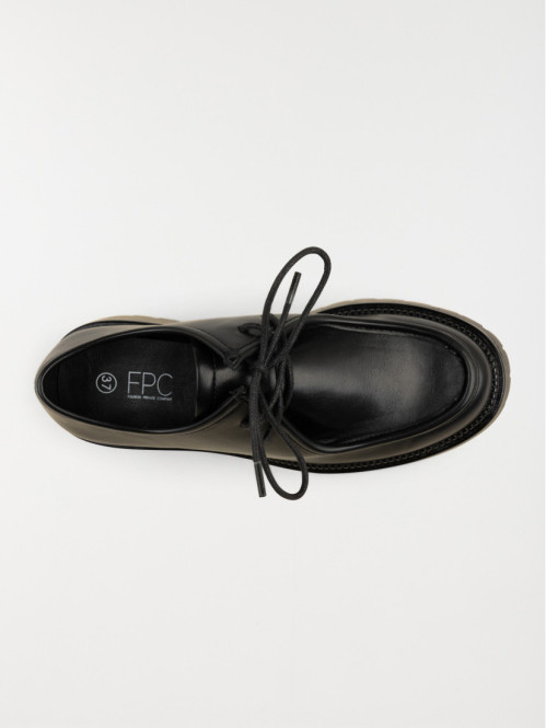 Derbies noires lacets femme 36 41