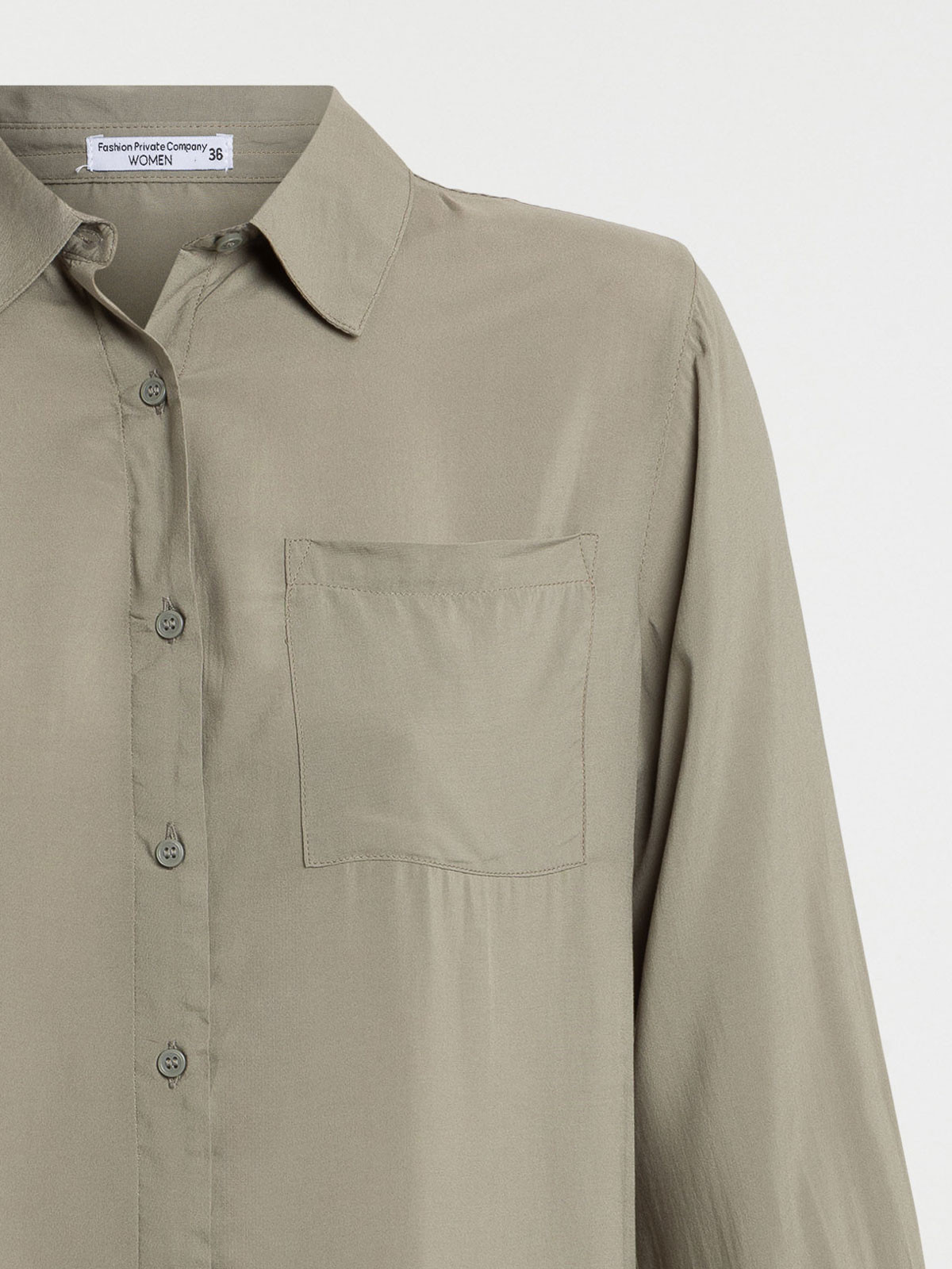 Chemise tilleul à boutons femme Chemise tilleul à boutons femme